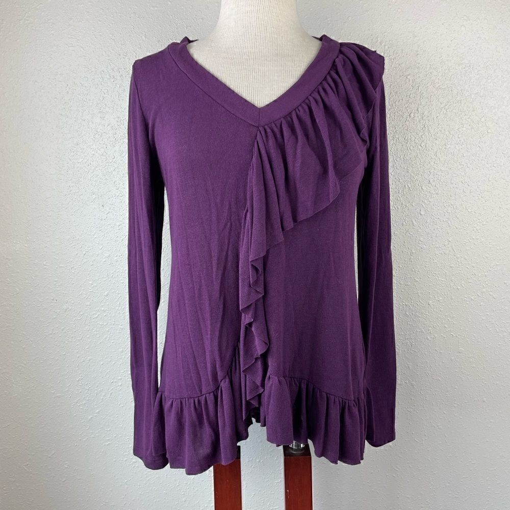 NWT Tainan B. Purple Blouse Top Size M